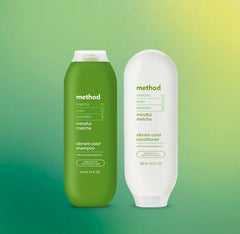 vibrant color shampoo + conditioner bundle - mindful matcha, 27.5 oz