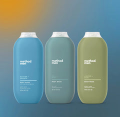 men's body wash trio