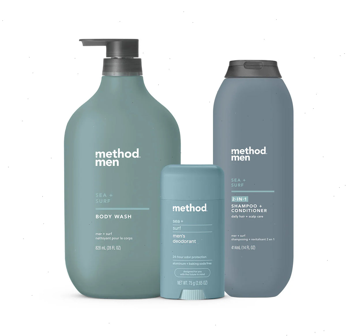 method men bundle, sea + surf, 44.65 oz