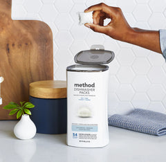 dishwasher packs - free + clear, 54 ct